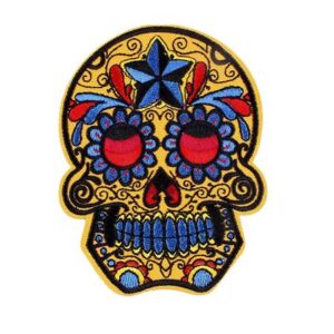 Parche Calavera Amarilla