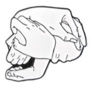Pin Calavera Manos