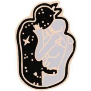 Pin Pareja Blanco y Negro