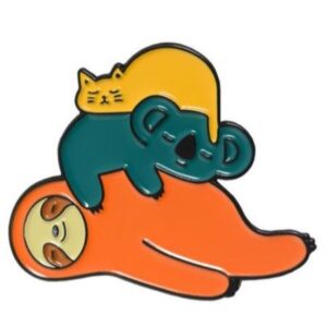 Pin Perezoso Koala Gato Durmiendo