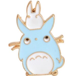 Pin Totoro Azul y Blanco Juntos