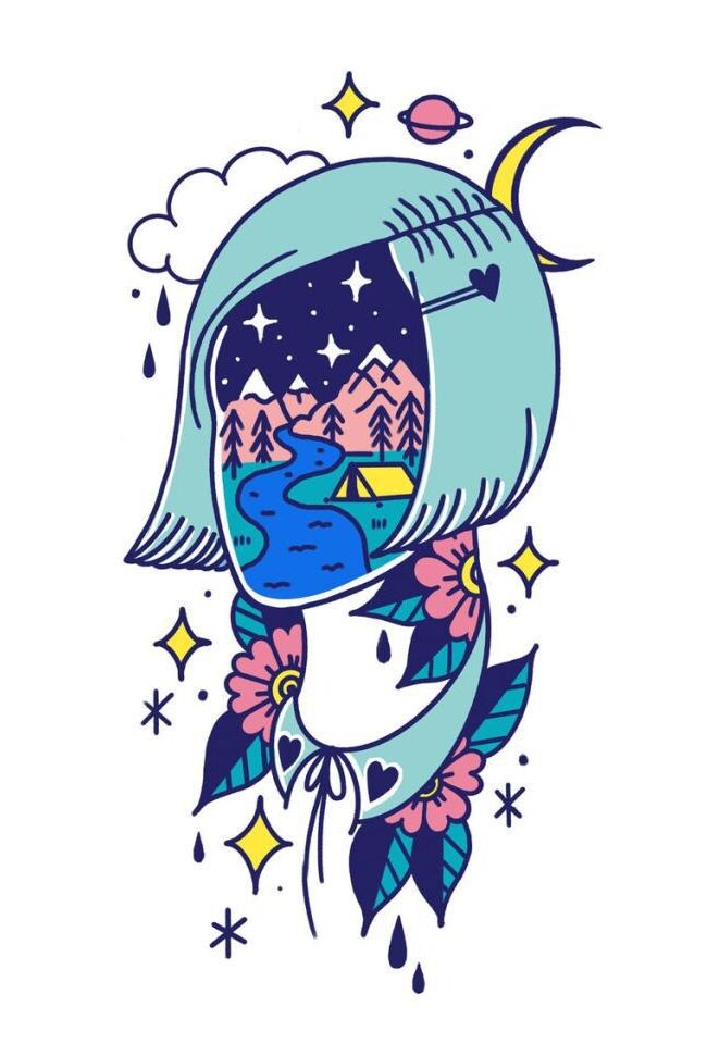 Print Mountains Inspiration A4