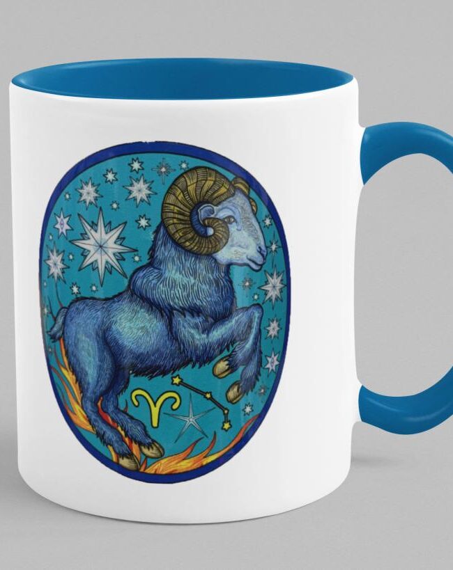 Taza zodiaco-ARIES-El Dios de los Tres