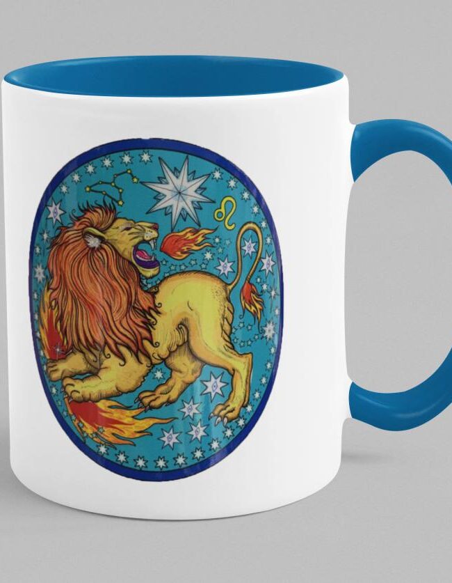 Taza zodiaco-LEO-El Dios de los Tres