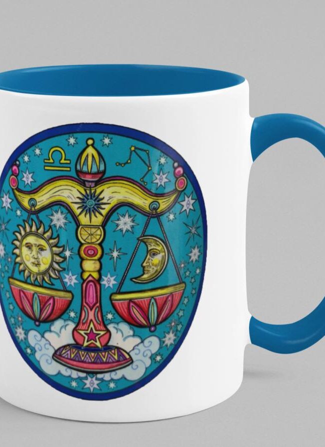 Taza zodiaco-LIBRA- El Dios de los Tres