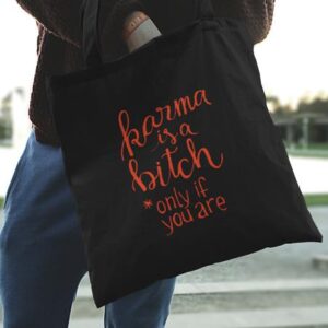 Tote KARMA Negro/Naranja