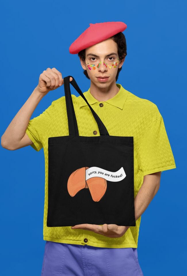 Totebag negro cookie fortune