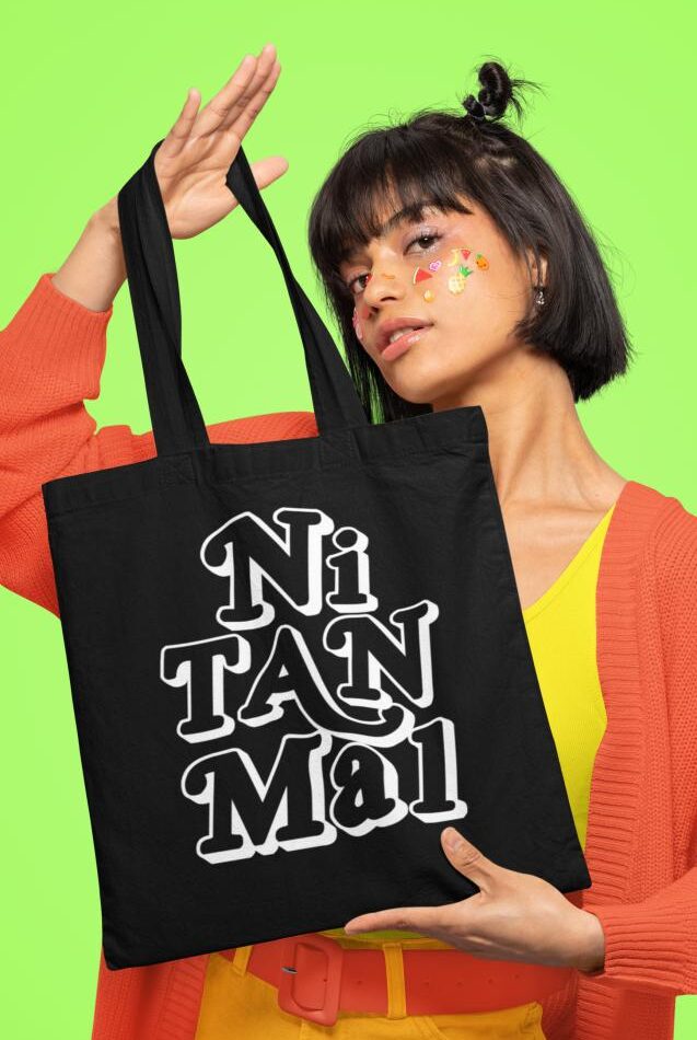 Totebag negro ni tan mal
