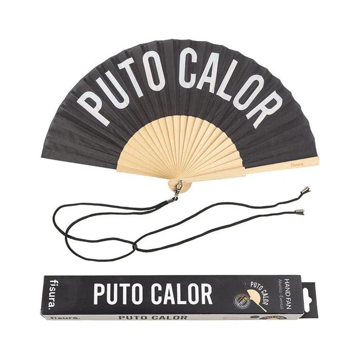 ABANICO PUTO CALOR NEGRO