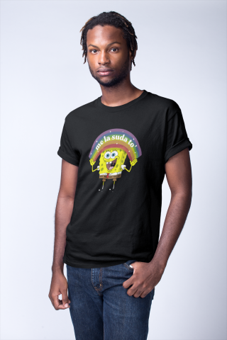 Camiseta H negra Bob Esponja 